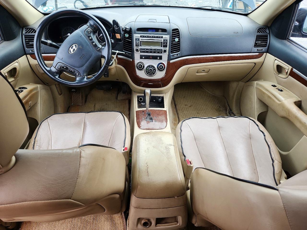 2007 Hyundai Santa Fe Gls Black vin: KM8SG13D67U096482