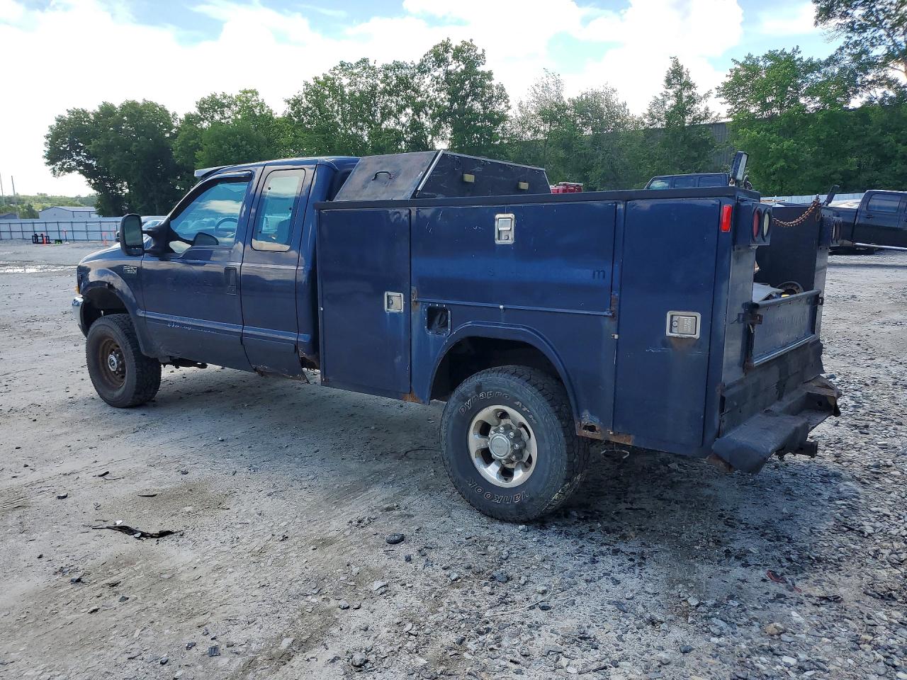2002 Ford F250 Super Duty Blue vin: 1FTNX21LX2EA59679
