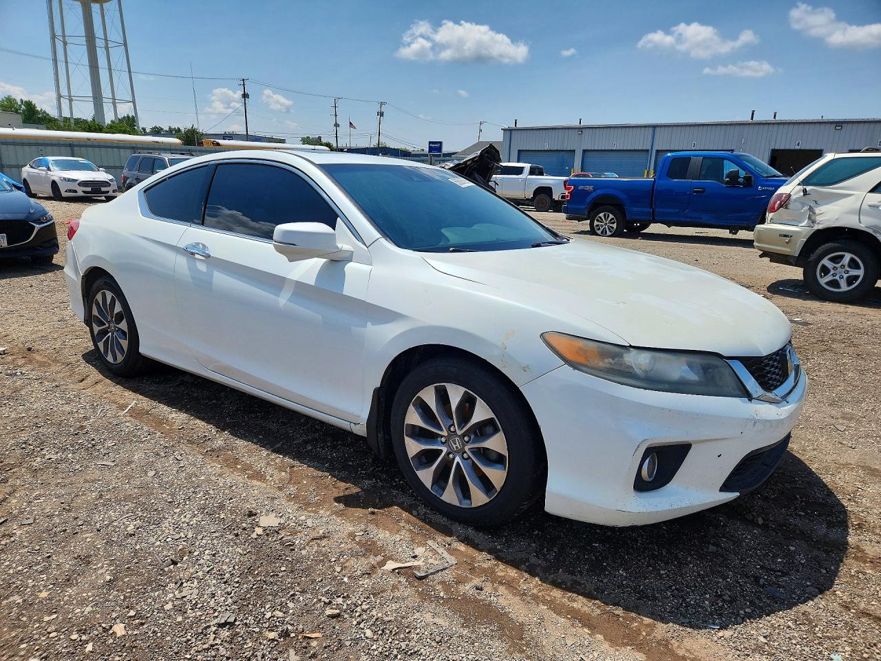 2013 Honda Accord Exl White vin: 1HGCT1B85DA006262