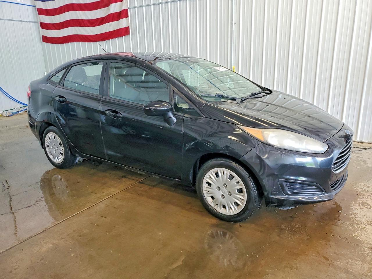 2015 Ford Fiesta S Black vin: 3FADP4AJ9FM158117