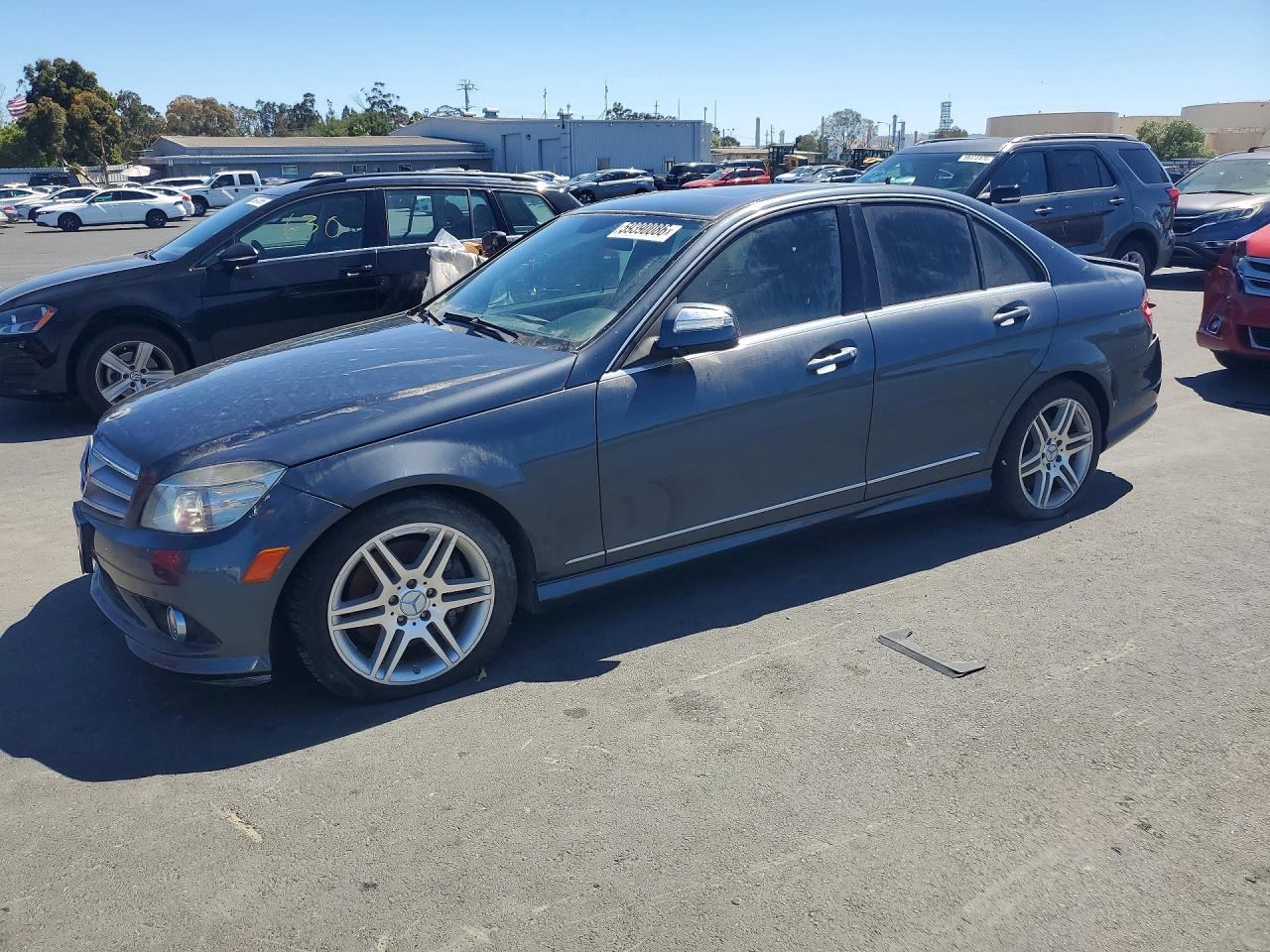 2008 Mercedes-benz C 350 Gray vin: WDDGF56X58F116307