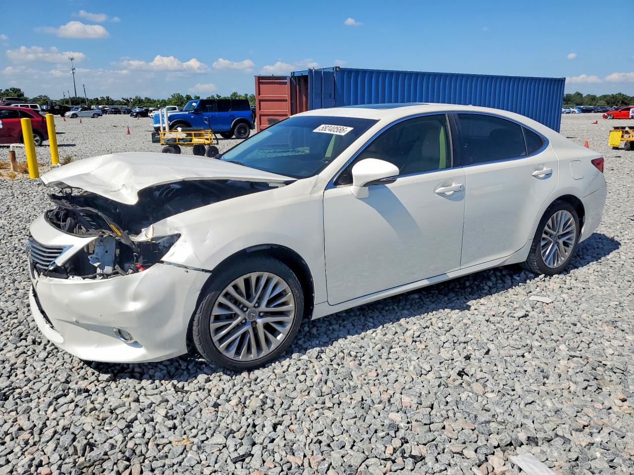 2013 Lexus Es 350 White vin: JTHBK1GG8D2015107