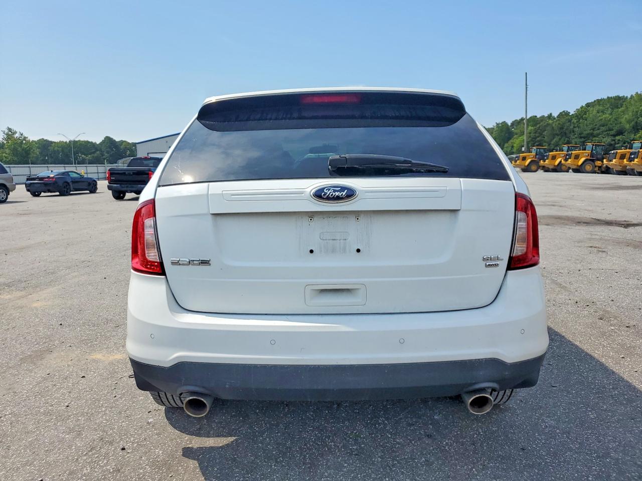2014 Ford Edge Sel White vin: 2FMDK4JC7EBA28780