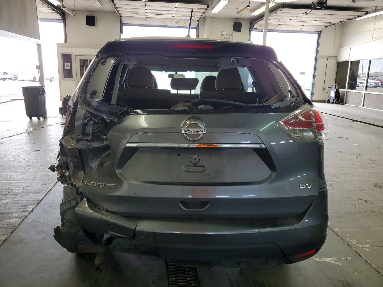 2015 Nissan Rogue Sv Gray vin: KNMAT2MT1FP501183