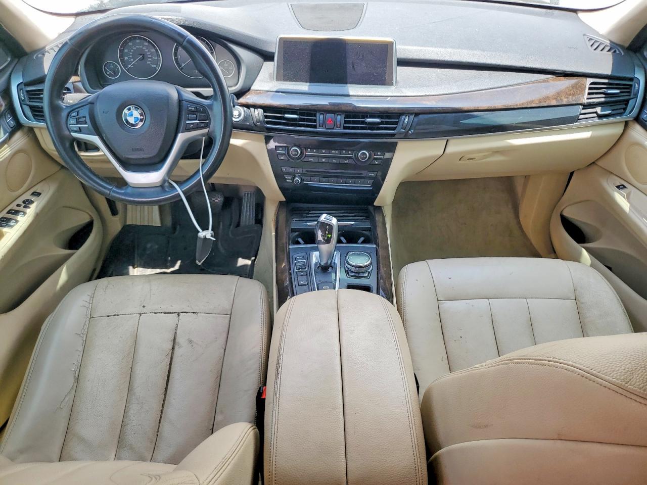 2015 Bmw X5 Xdrive35i White vin: 5UXKR0C58F0K66265