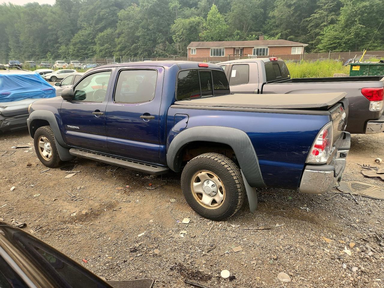 2008 Toyota Tacoma Double Cab Prerunner Blue vin: 3TMJU62N78M059396