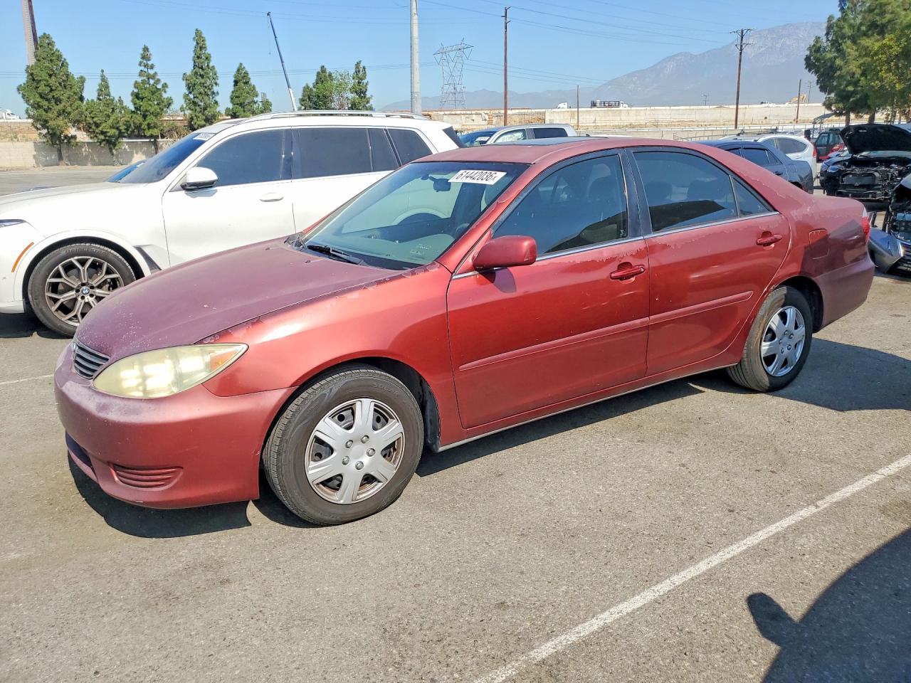 2006 Toyota Camry Le Maroon vin: 4T1BE30K96U120941