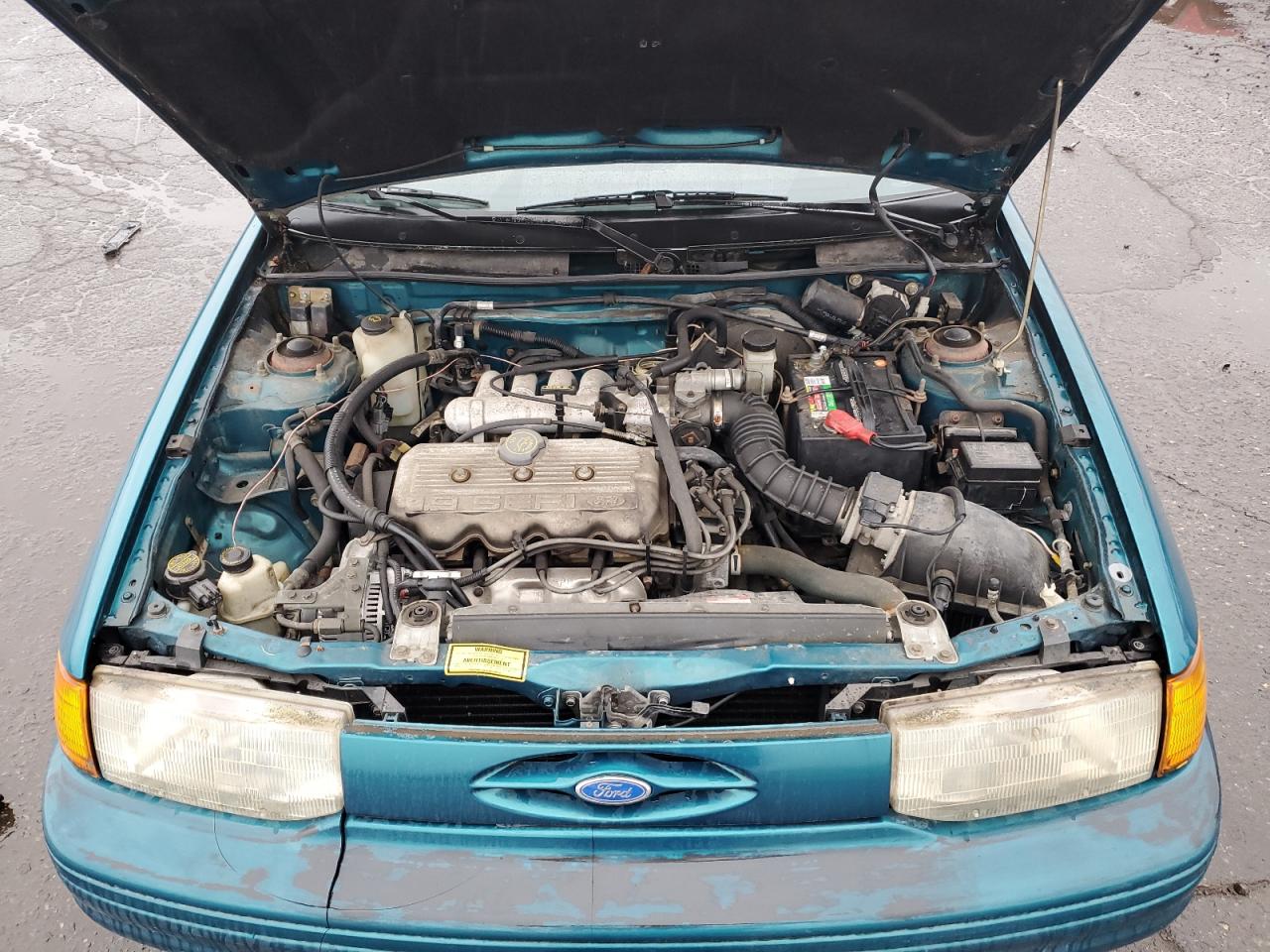 1993 Ford Escort Lx Green vin: 1FAPP14JXPW284026