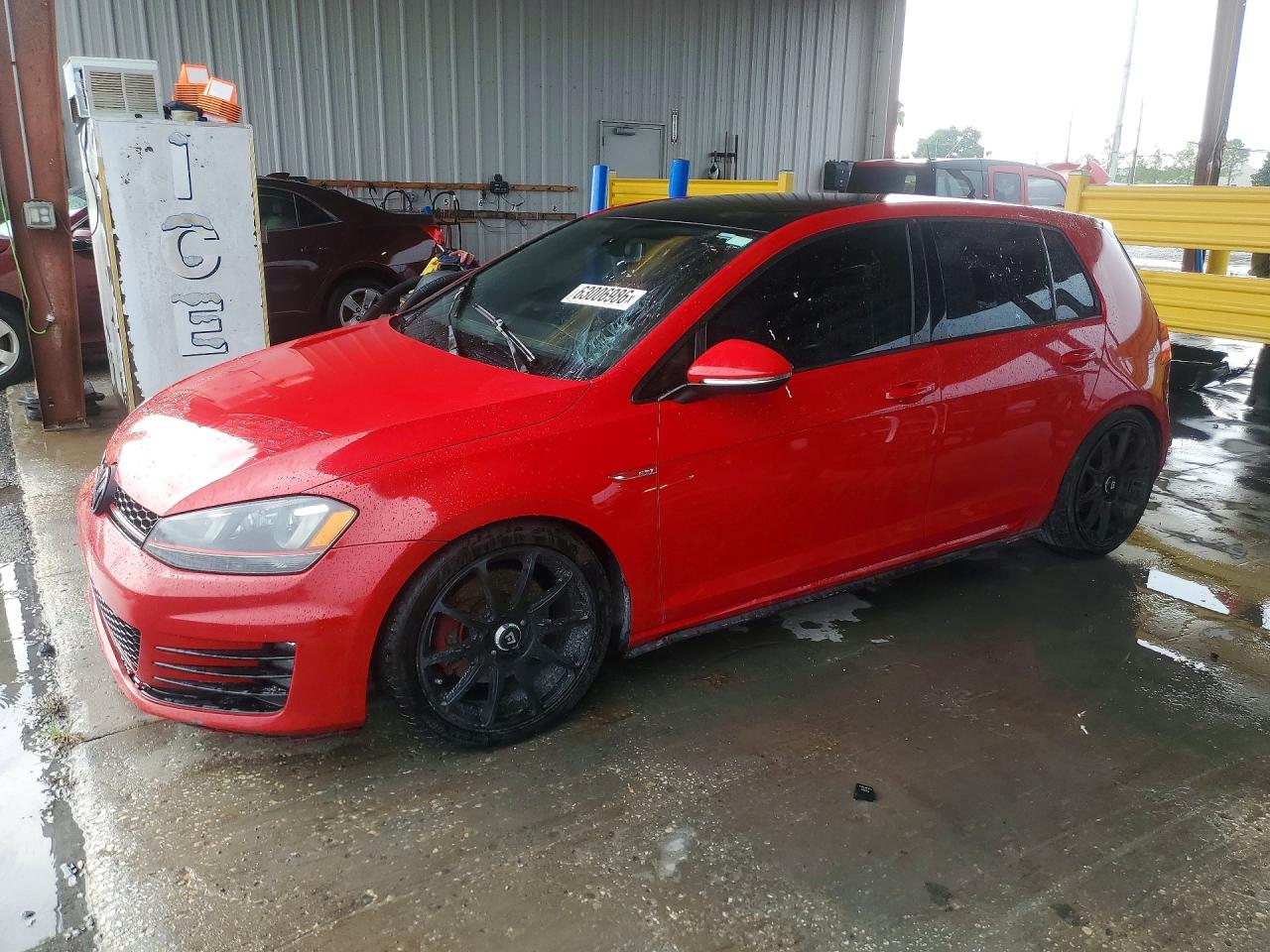 2015 Volkswagen Gti Red vin: 3VW4T7AU1FM014110