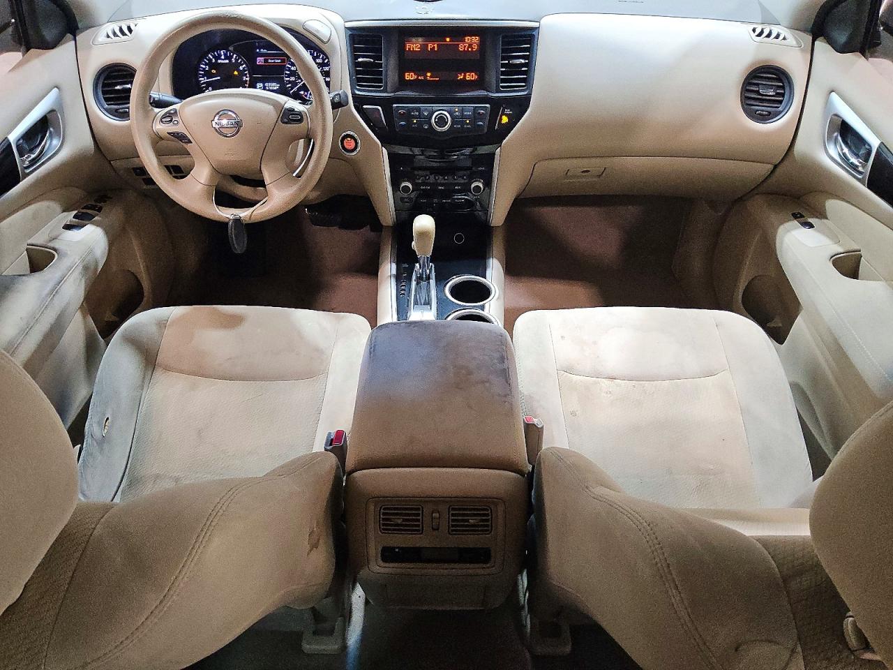 2014 Nissan Pathfinder S White vin: 5N1AR2MN9EC646831