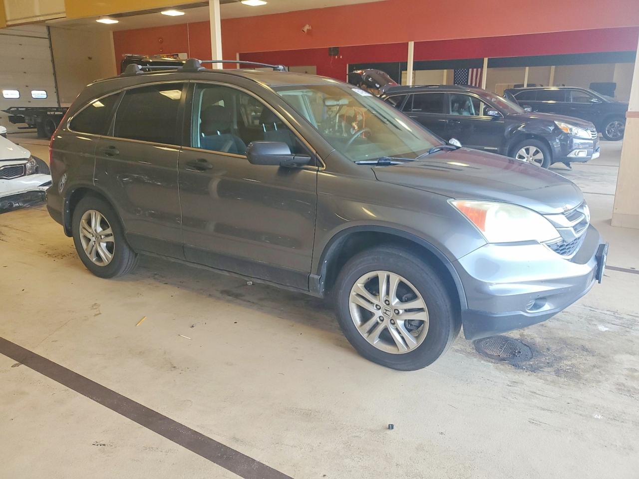 2010 Honda Cr-v Ex Gray vin: 3CZRE4H57AG700783