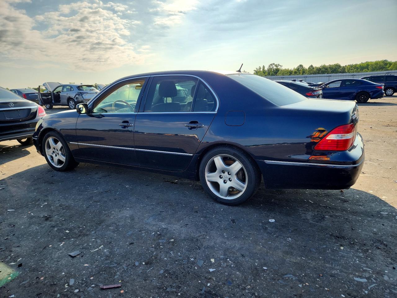 2005 Lexus Ls 430 Blue vin: JTHBN36FX55012916