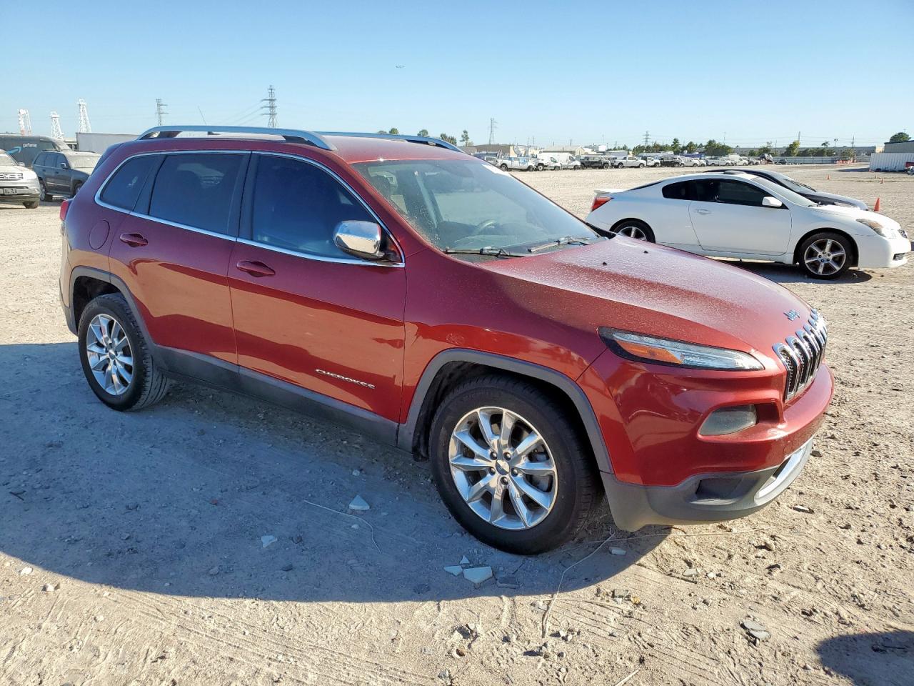 2014 Jeep Cherokee Limited Burgundy vin: 1C4PJLDS2EW279853