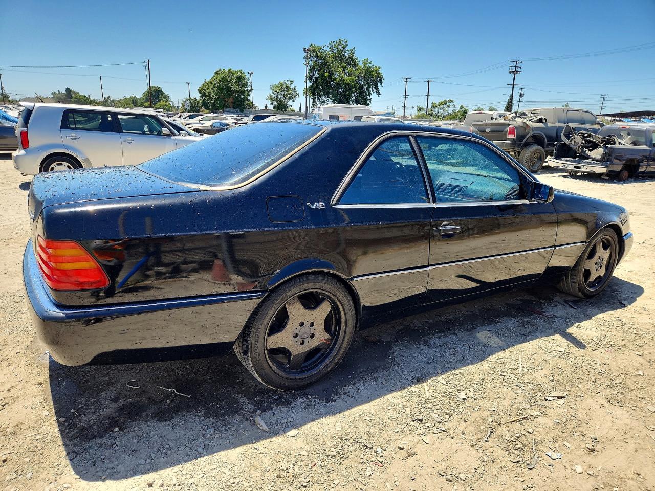 1997 Mercedes-benz S 600 Black vin: WDBGA76G9VA354673