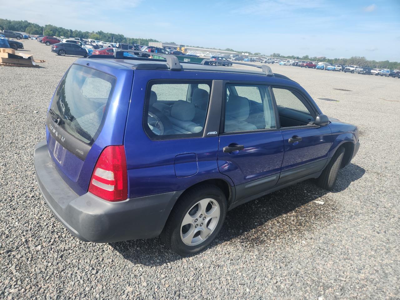 2003 Subaru Forester 2.5x Синий vin: JF1SG63663H701340
