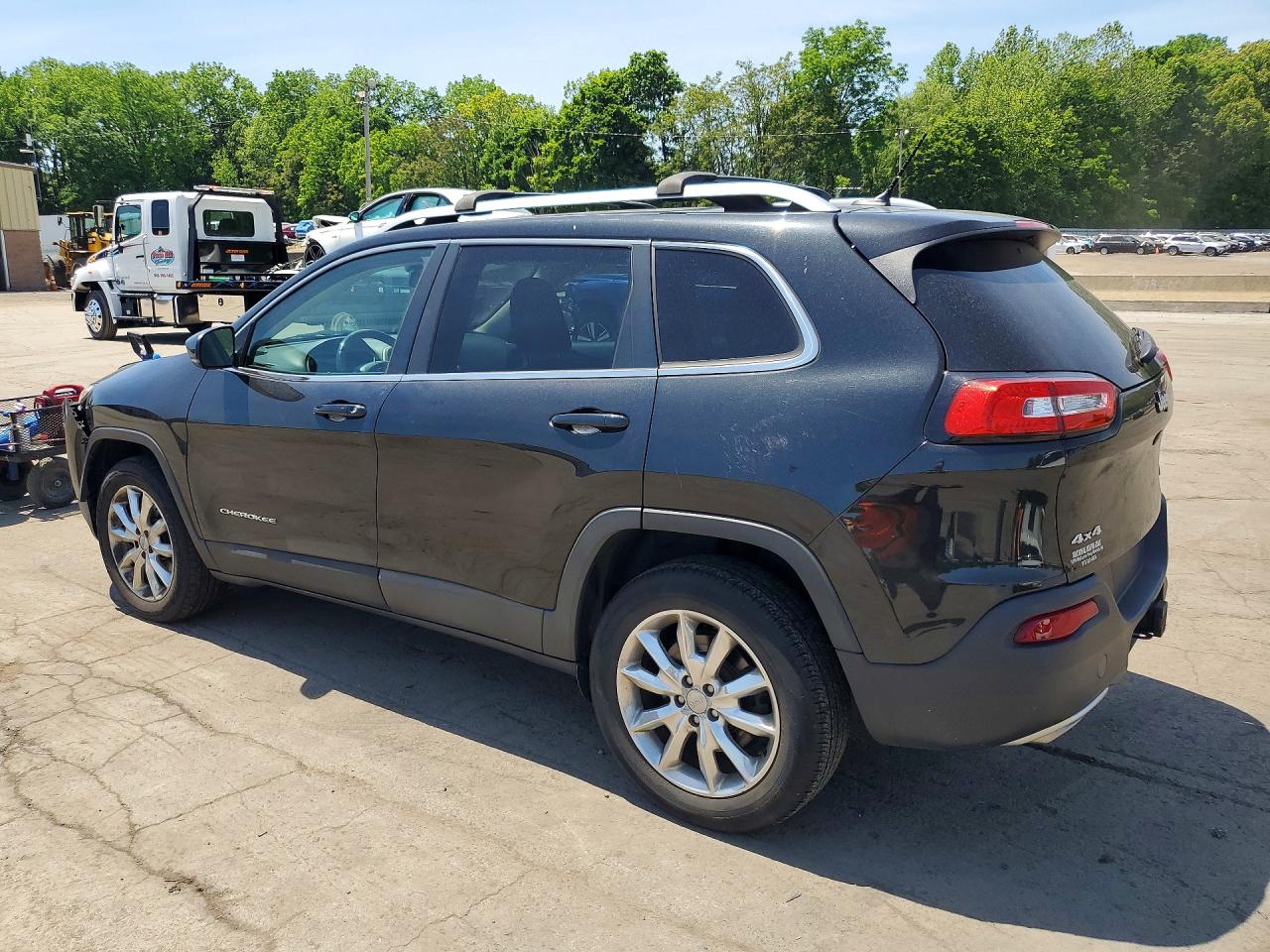 2015 Jeep Cherokee Limited Black vin: 1C4PJMDS1FW704180