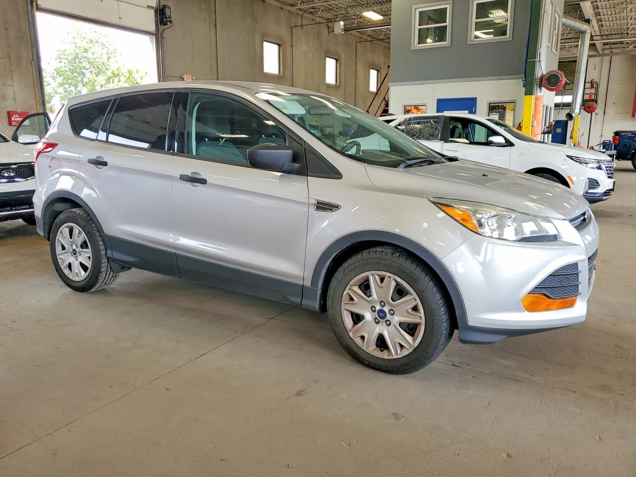 2014 Ford Escape S Silver vin: 1FMCU0F78EUD65866