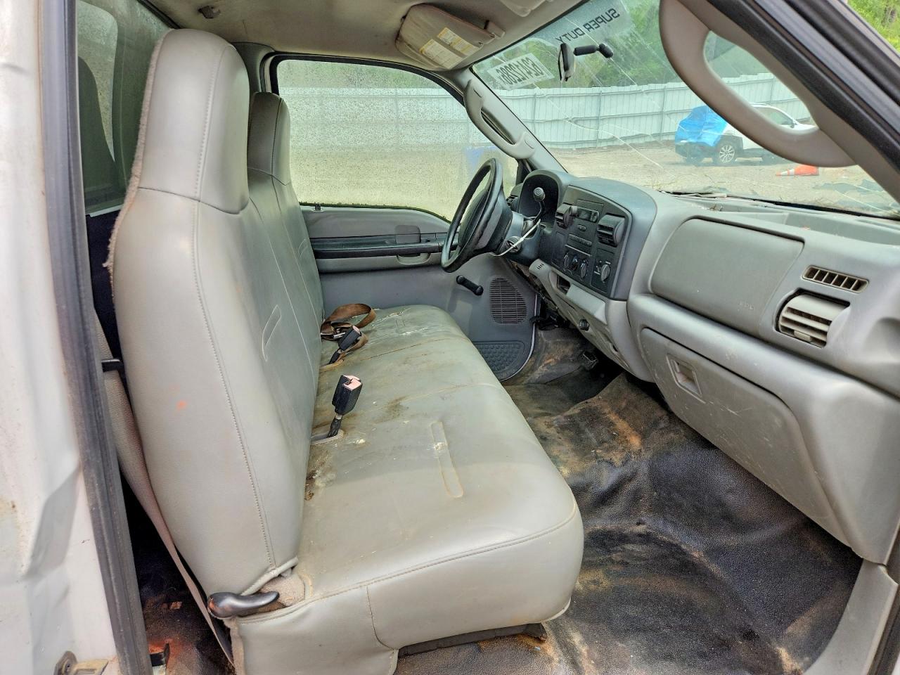 2005 Ford F250 Super Duty White vin: 1FTNF20585ED31513