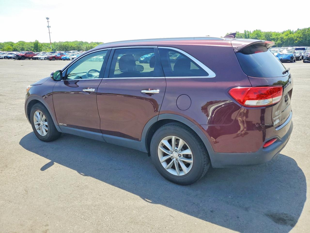 2017 Kia Sorento Lx V6 Burgundy vin: 5XYPGDA58HG234789