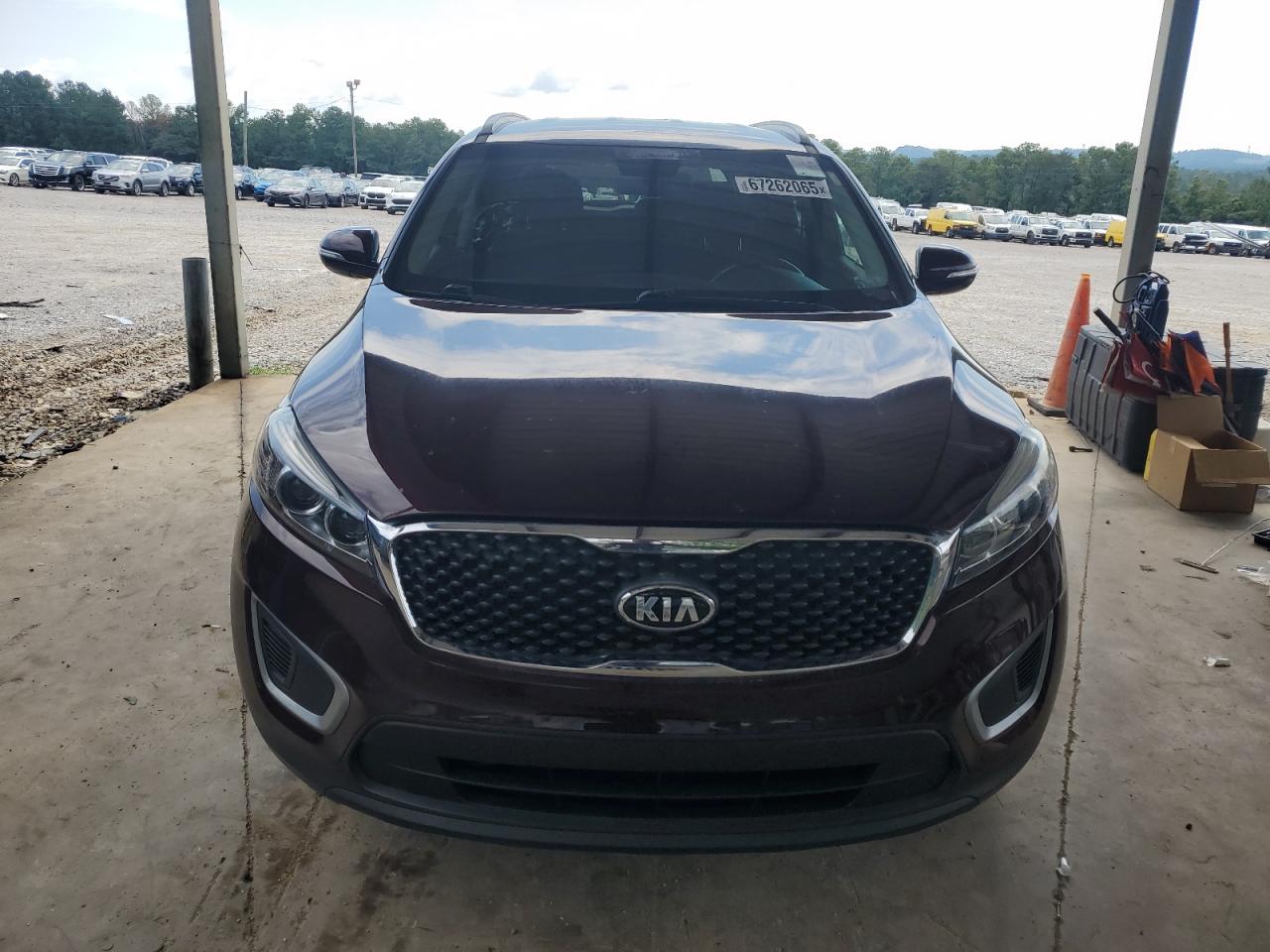 2018 Kia Sorento Lx Бордовый vin: 5XYPG4A30JG400159