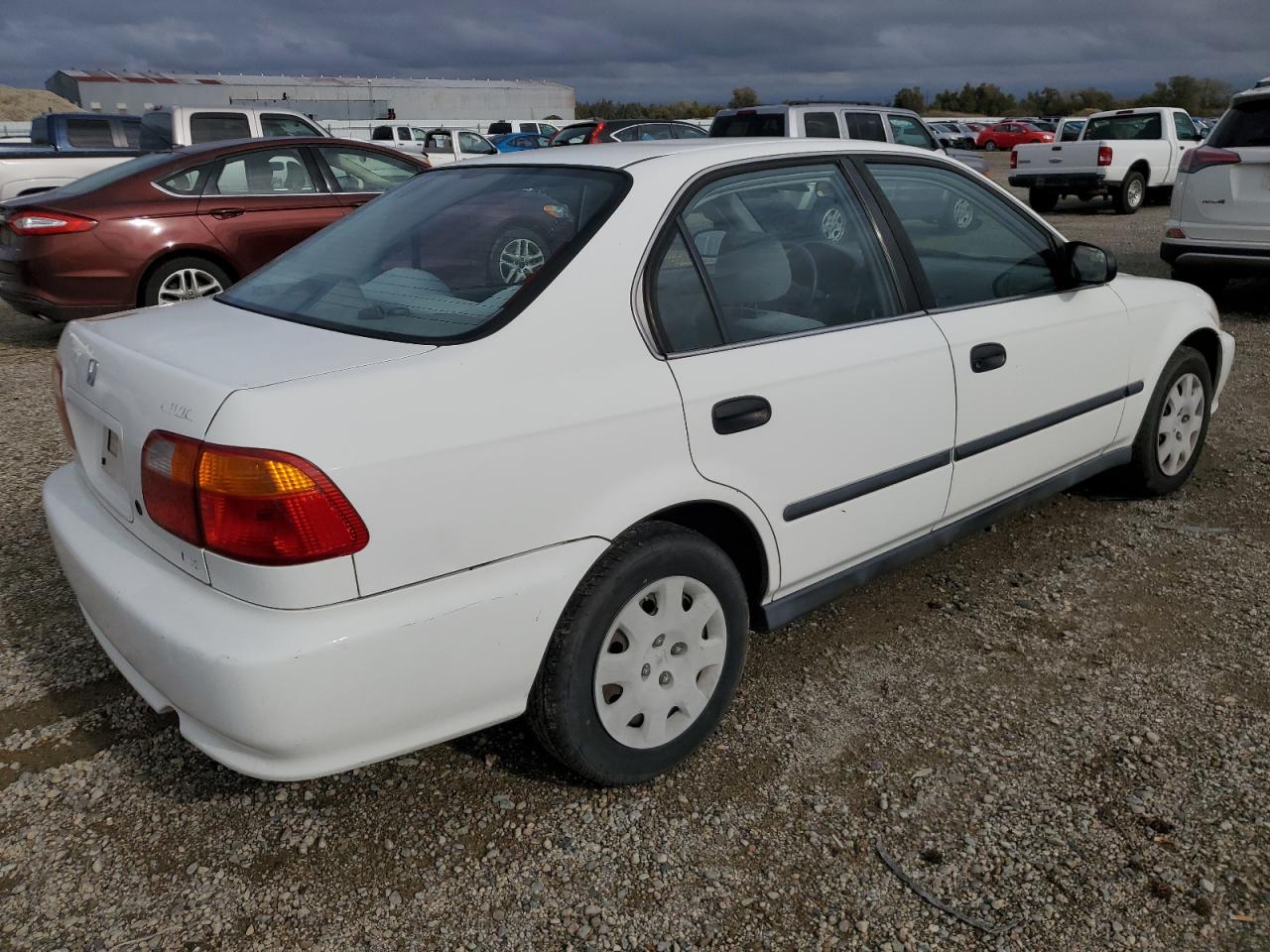 2000 Honda Civic Lx Белый vin: JHMEJ667XYS012696