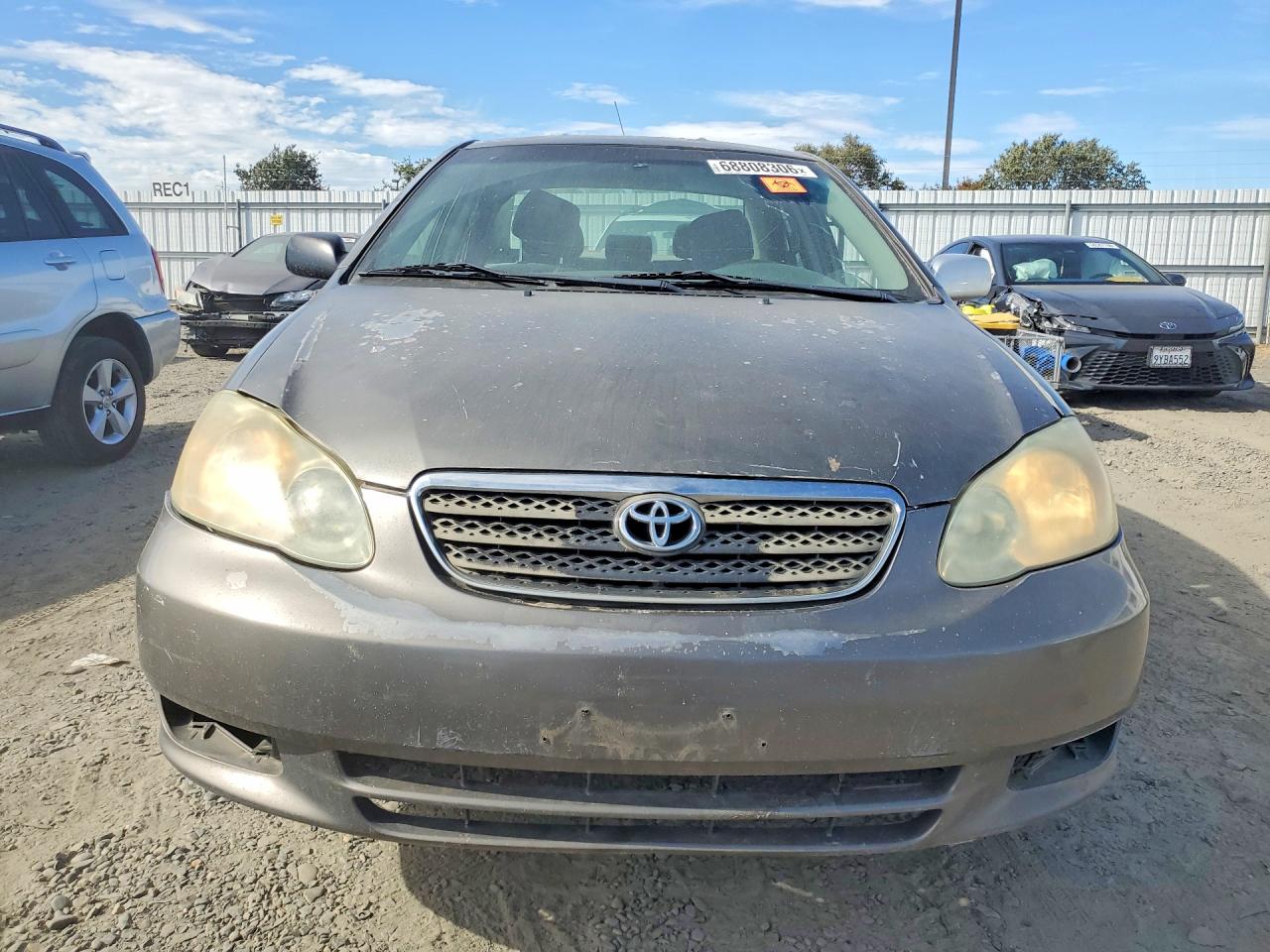 2007 Toyota Corolla Ce Gray vin: 1NXBR32E37Z866508