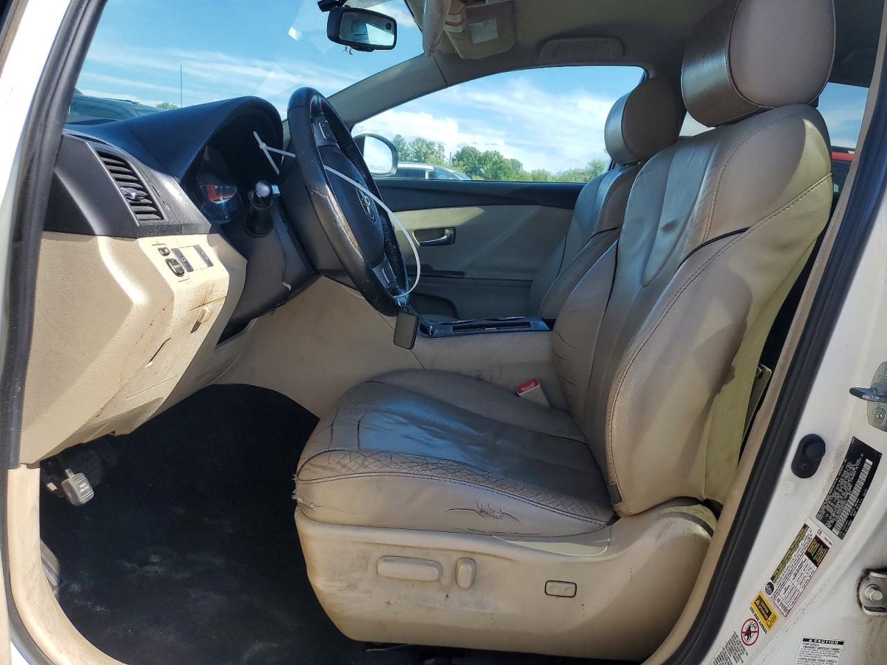 2009 Toyota Venza Awd V6 White vin: 4T3BK11A79U023283