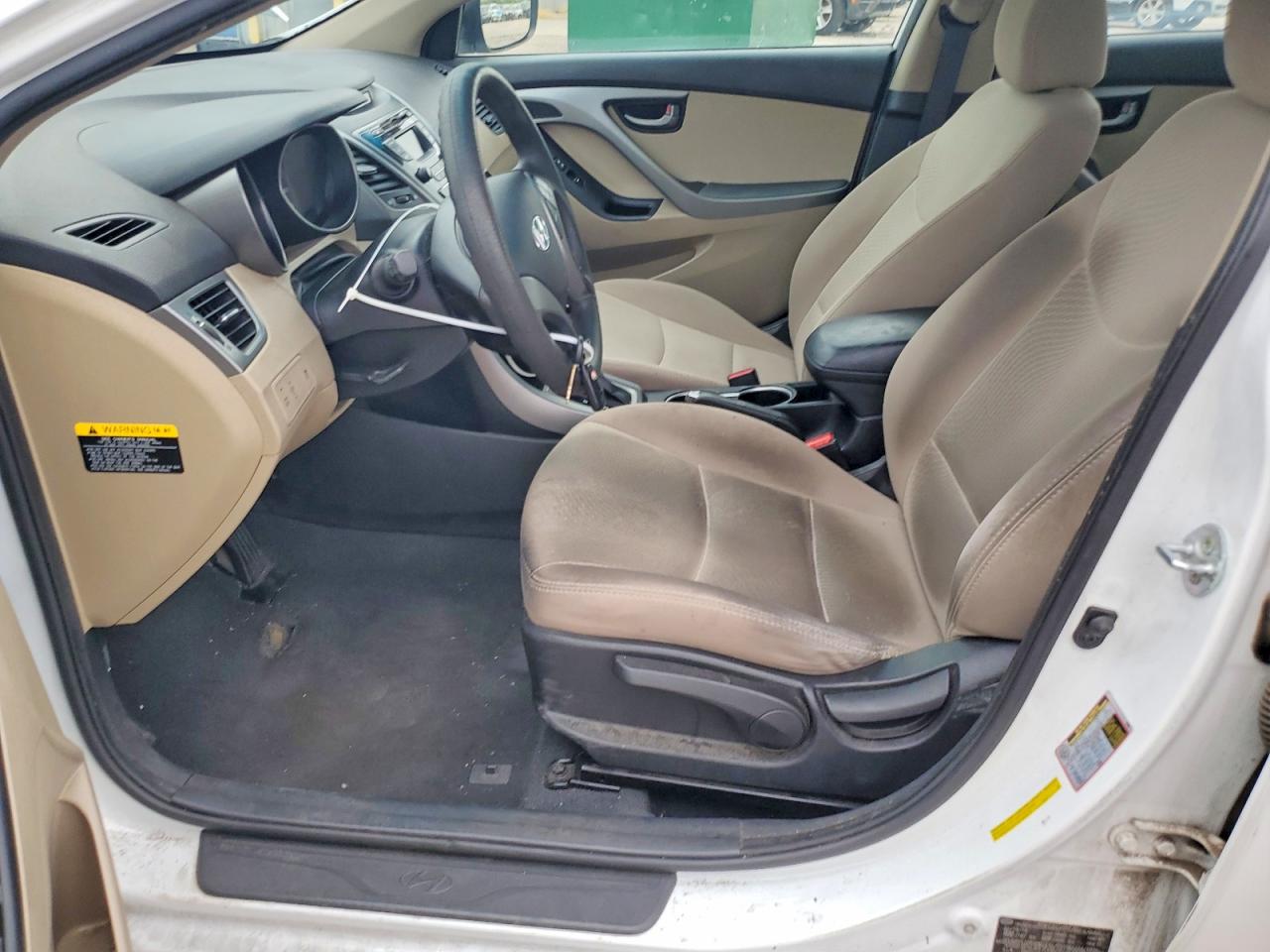 2015 Hyundai Elantra Se White vin: 5NPDH4AEXFH563693