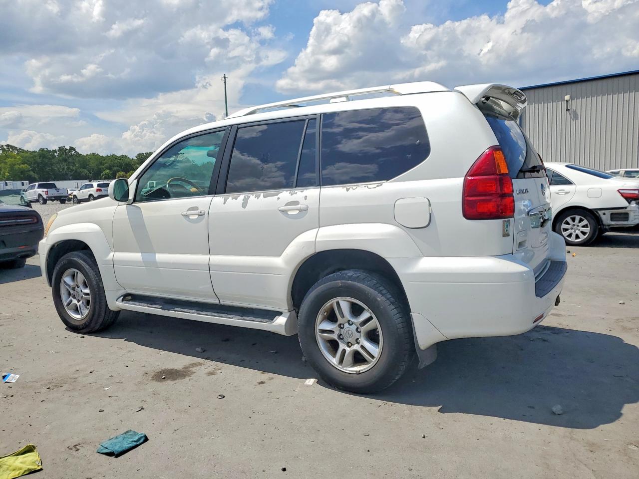 2005 Lexus Gx 470 White vin: JTJBT20X250072878
