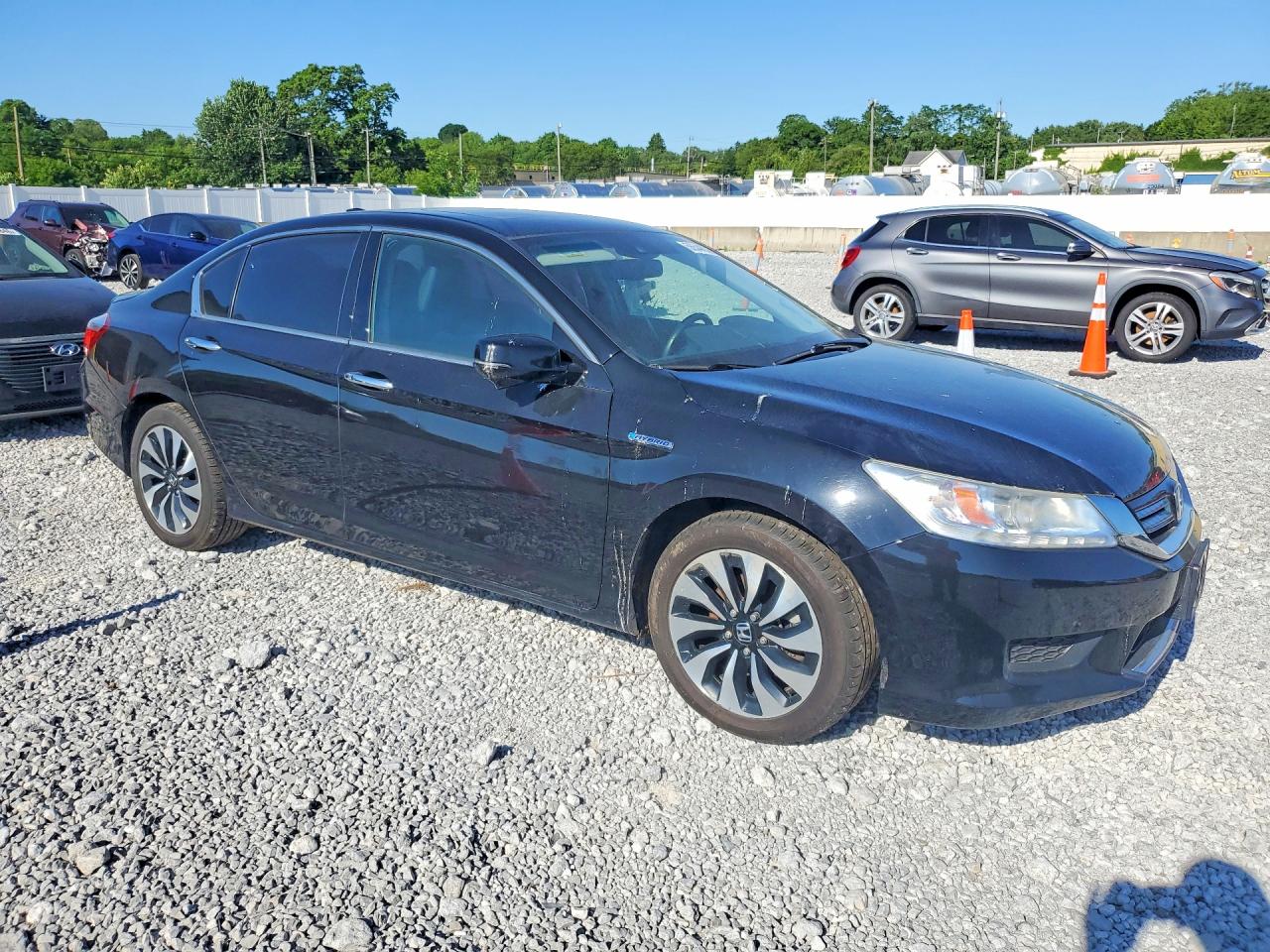2015 Honda Accord Touring Hybrid Black vin: 1HGCR6F73FA010097