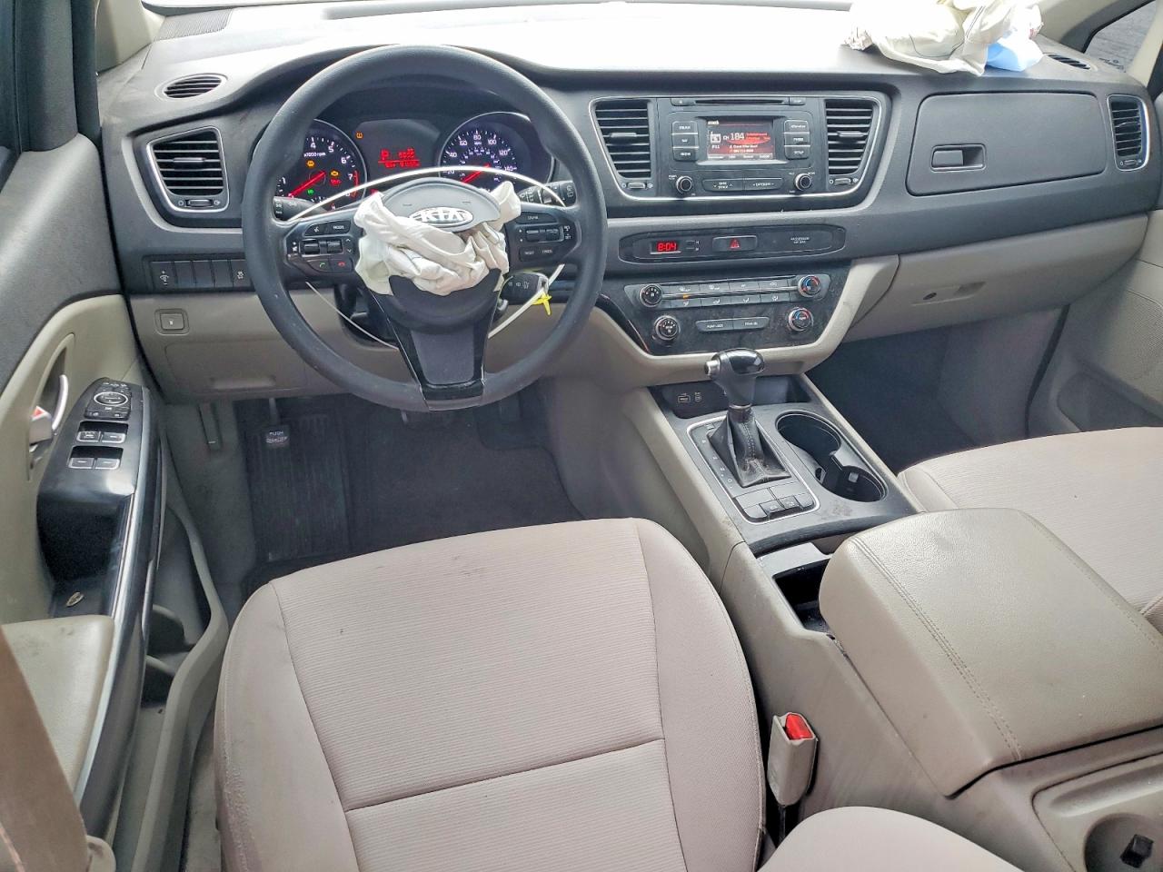 2015 Kia Sedona Lx Gray vin: KNDMB5C16F6027996