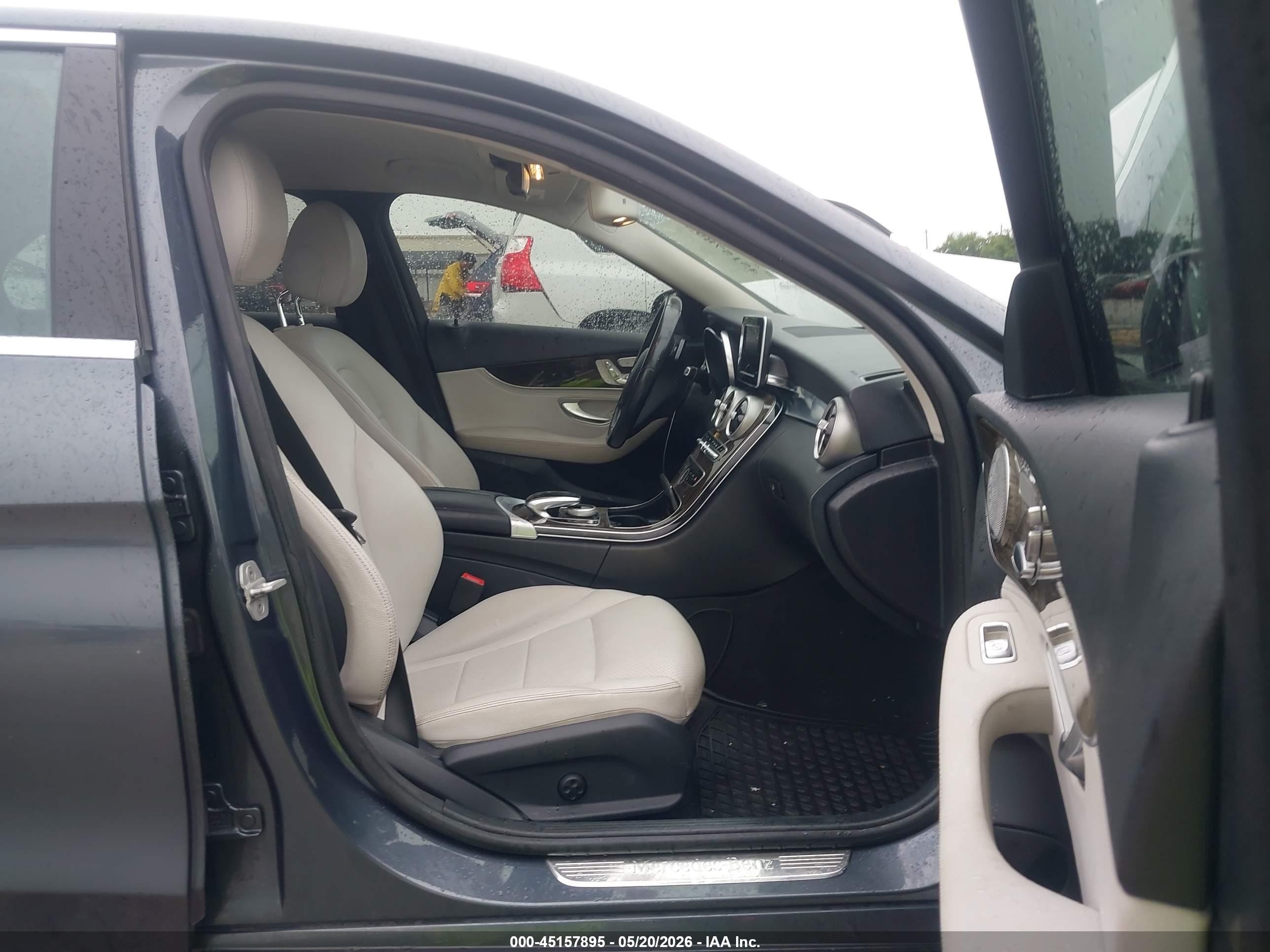 2015 Mercedes-benz C 300   Gray vin: 55SWF4JB0FU045139