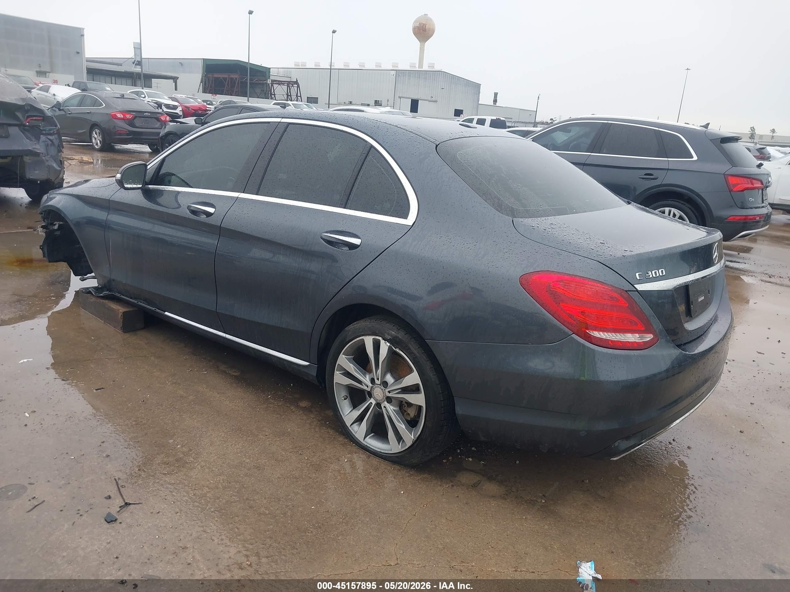 2015 Mercedes-benz C 300   Gray vin: 55SWF4JB0FU045139