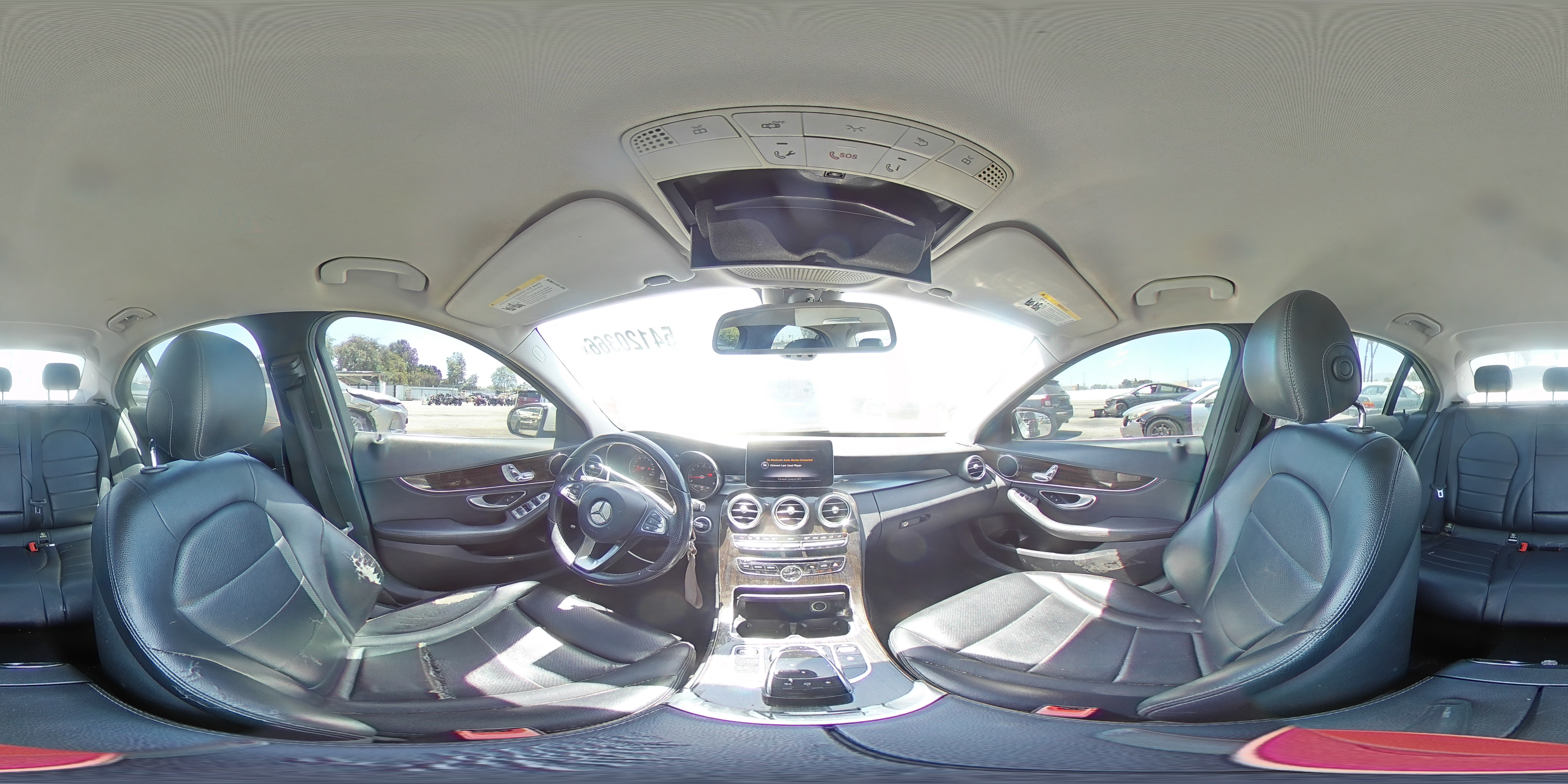 2015 Mercedes-benz C 300 White vin: 55SWF4JB0FU049577