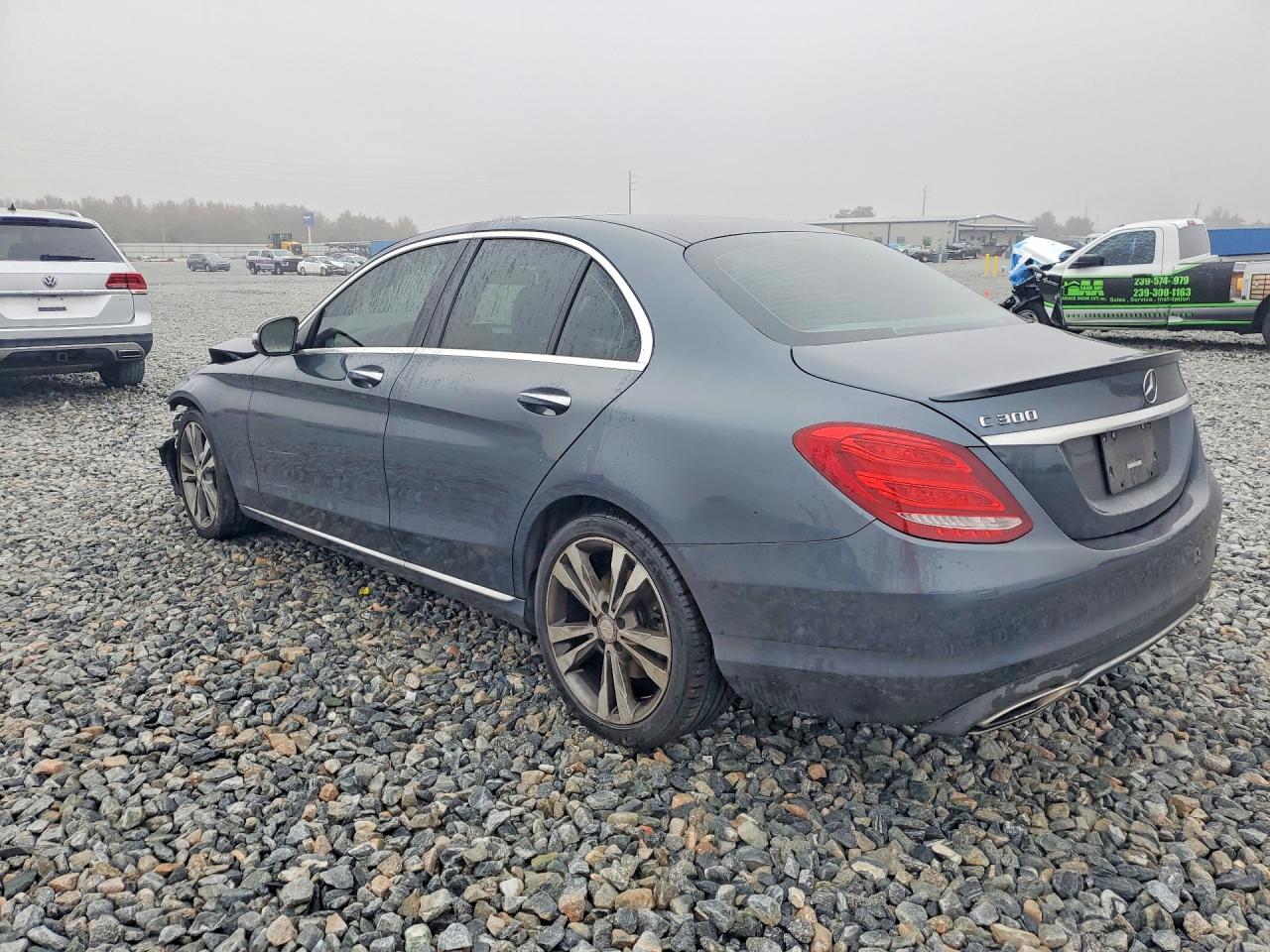 2015 Mercedes-benz C 300 Gray vin: 55SWF4JB0FU058876