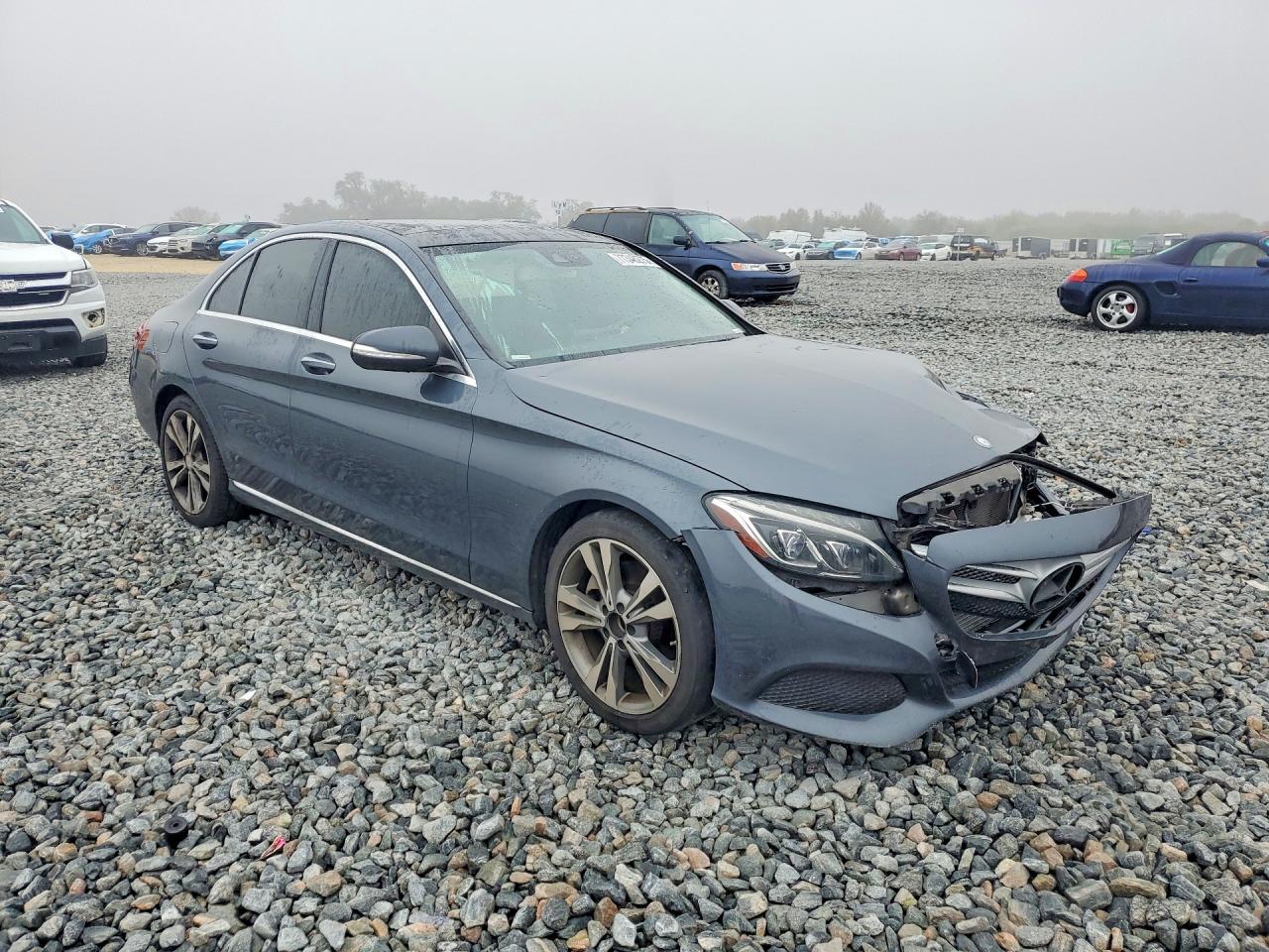 2015 Mercedes-benz C 300 Gray vin: 55SWF4JB0FU058876