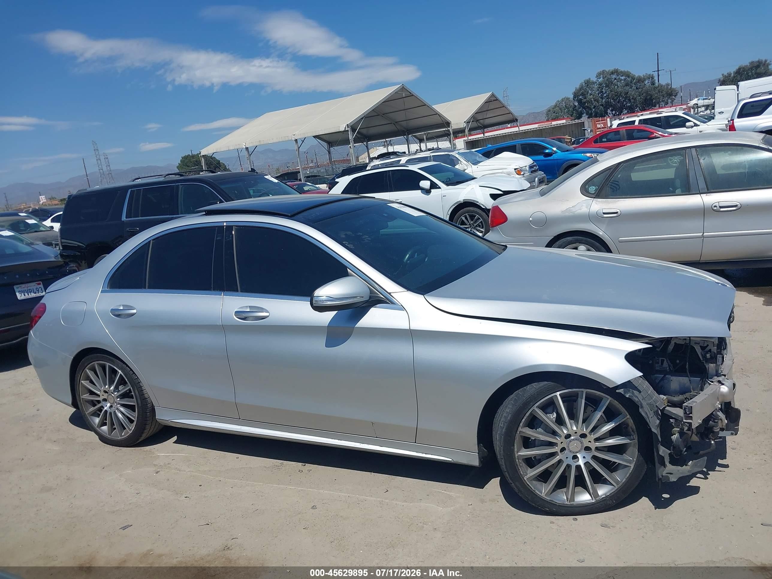 2015 Mercedes-benz C 300 Sport Silver vin: 55SWF4JB0FU063821