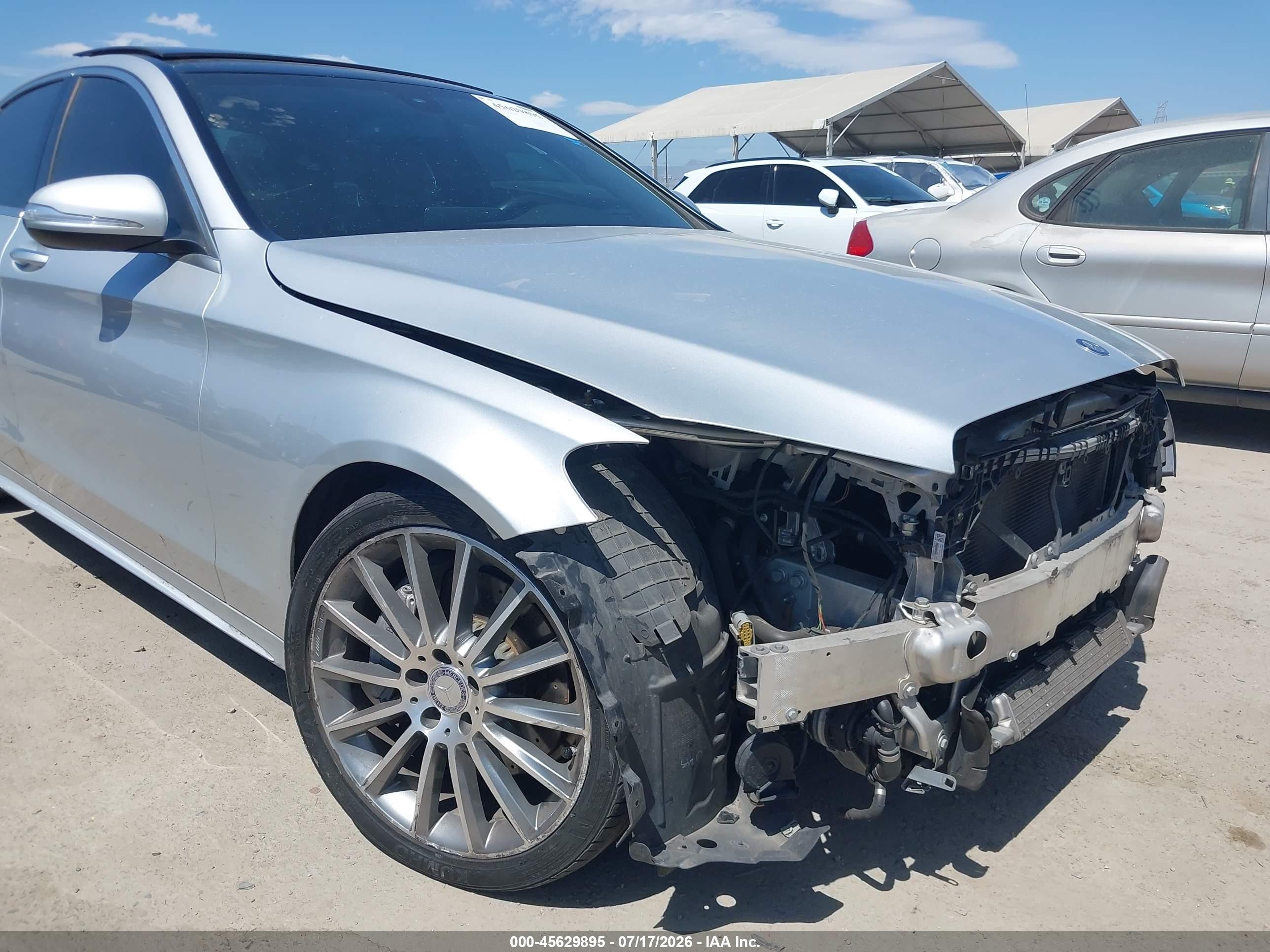 2015 Mercedes-benz C 300 Sport Silver vin: 55SWF4JB0FU063821