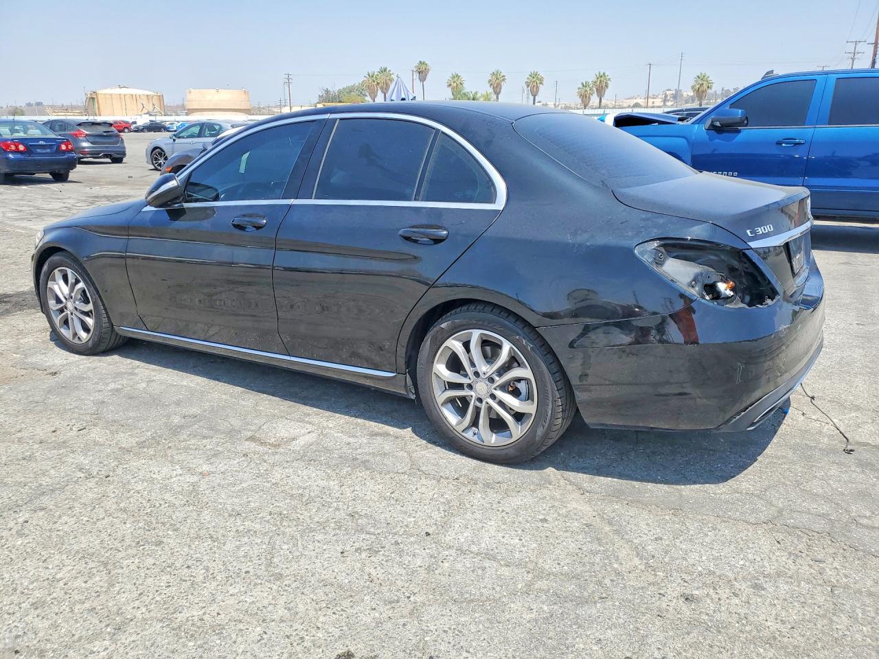 2015 Mercedes-benz C 300 Black vin: 55SWF4JB0FU071174