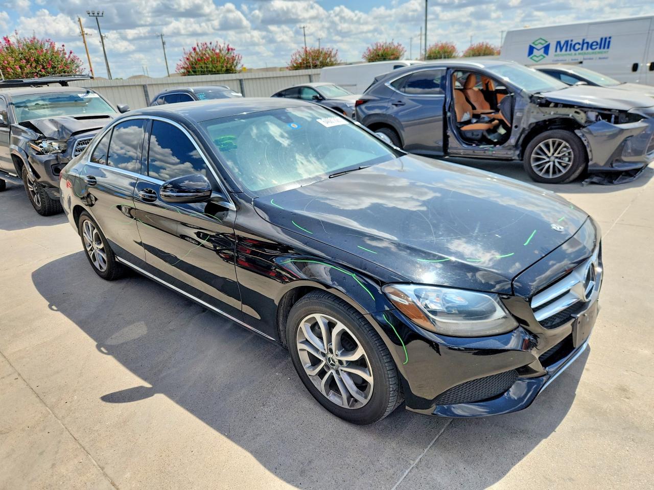 2017 Mercedes-benz C 300 Black vin: 55SWF4JB0HU232464
