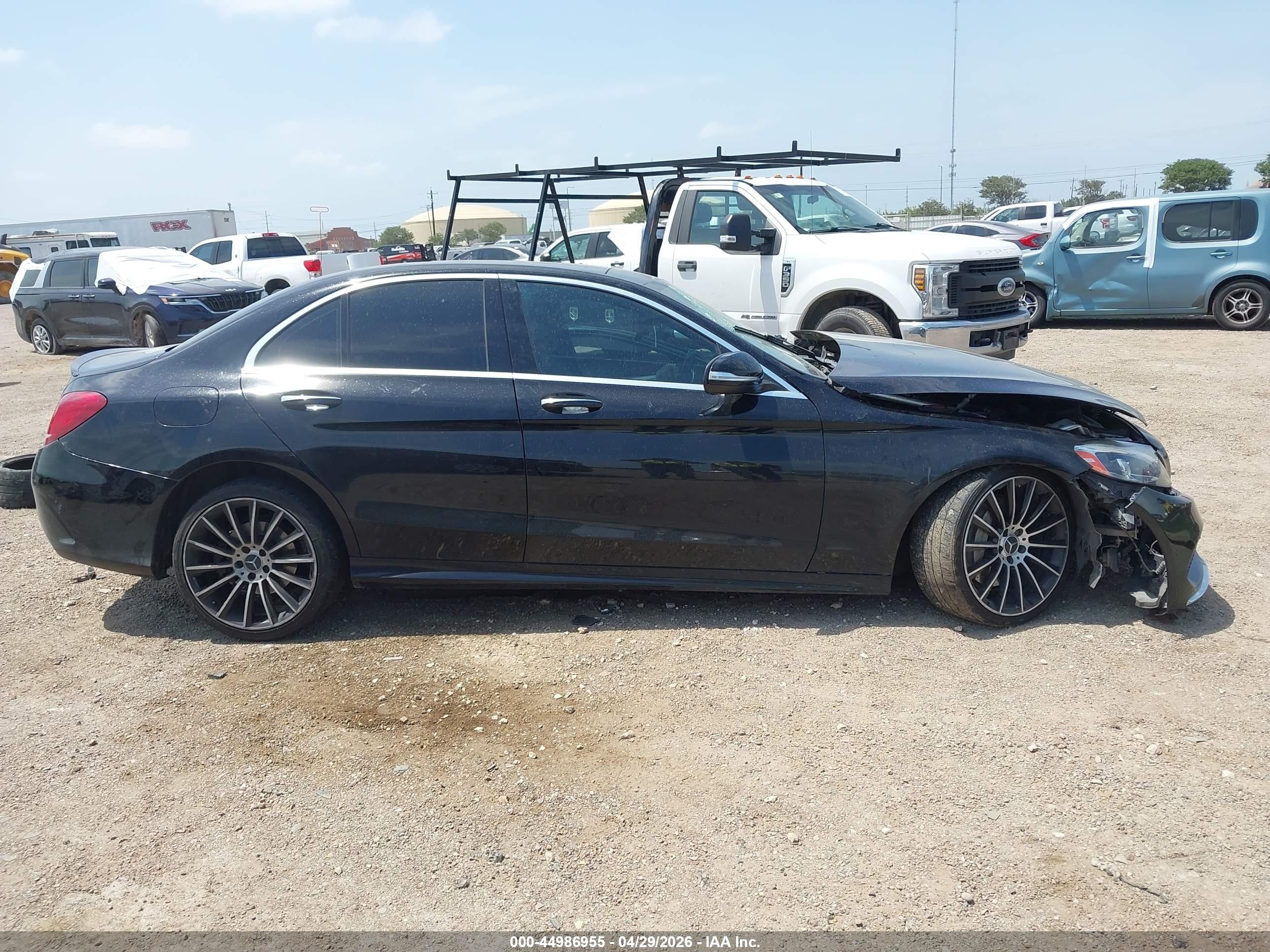 2015 Mercedes-benz C 300 Sport Черный vin: 55SWF4JB1FU053234