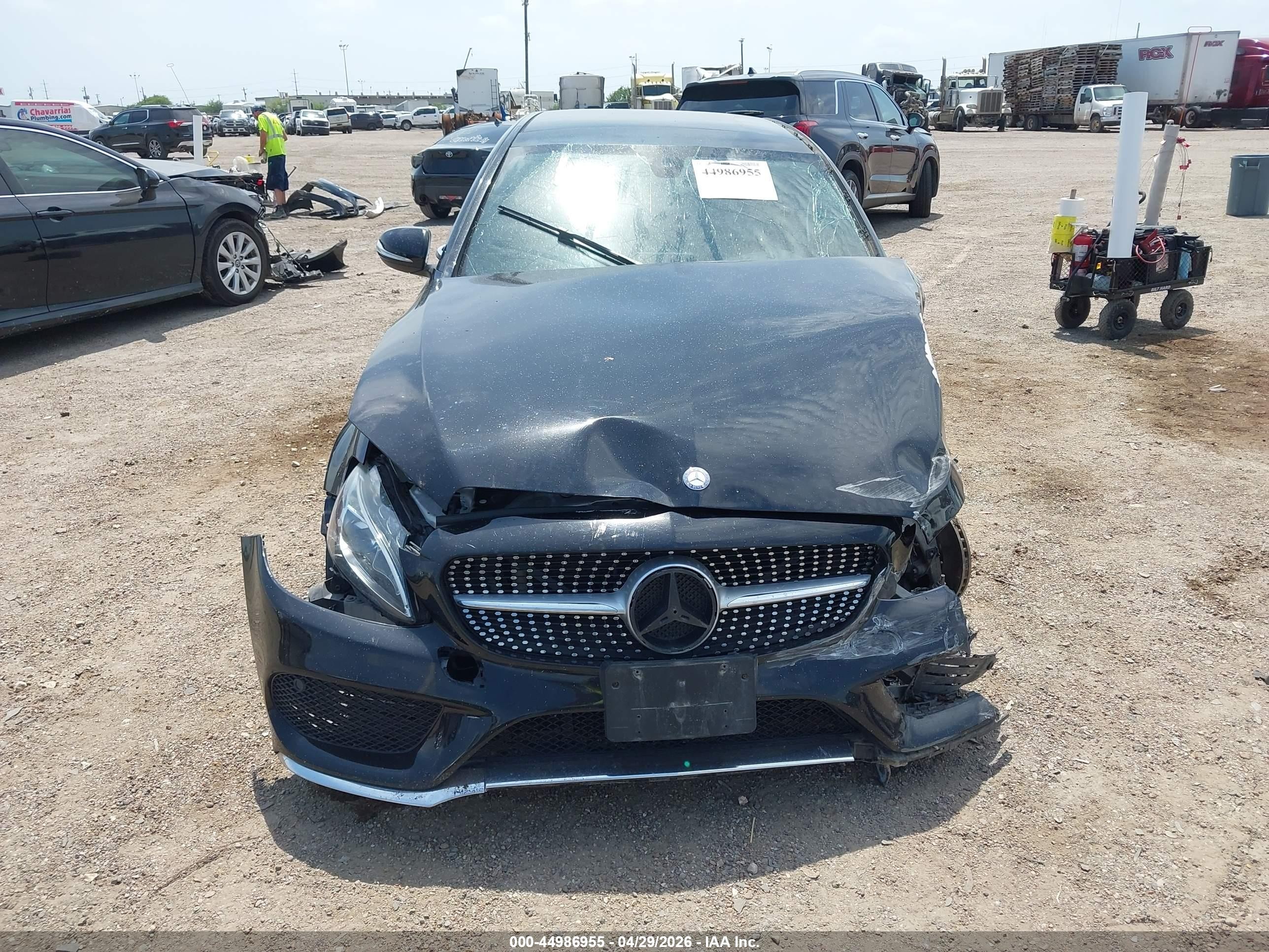 2015 Mercedes-benz C 300 Sport Черный vin: 55SWF4JB1FU053234