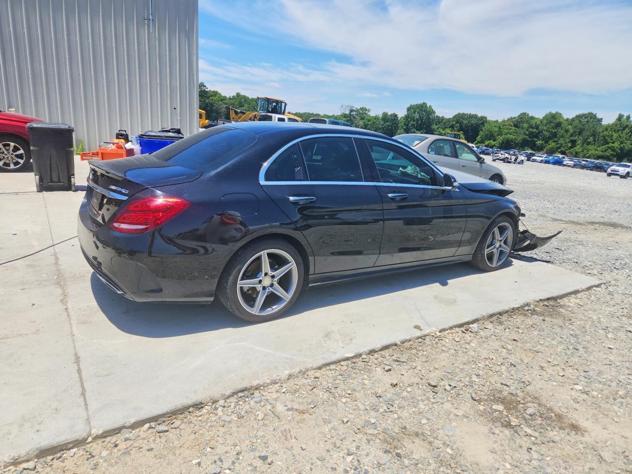 2015 Mercedes-benz C 300 Black vin: 55SWF4JB1FU063617