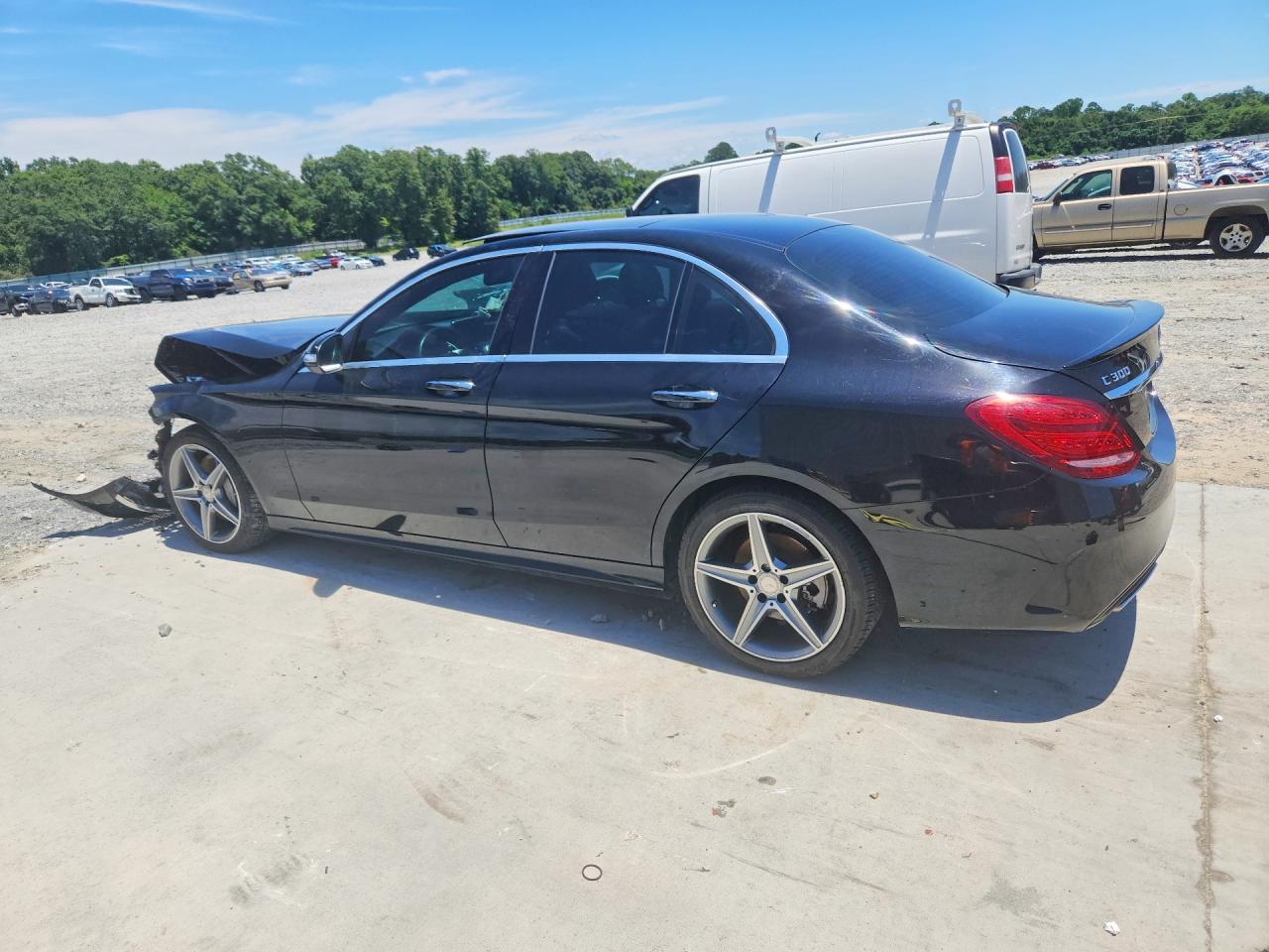 2015 Mercedes-benz C 300 Black vin: 55SWF4JB1FU063617