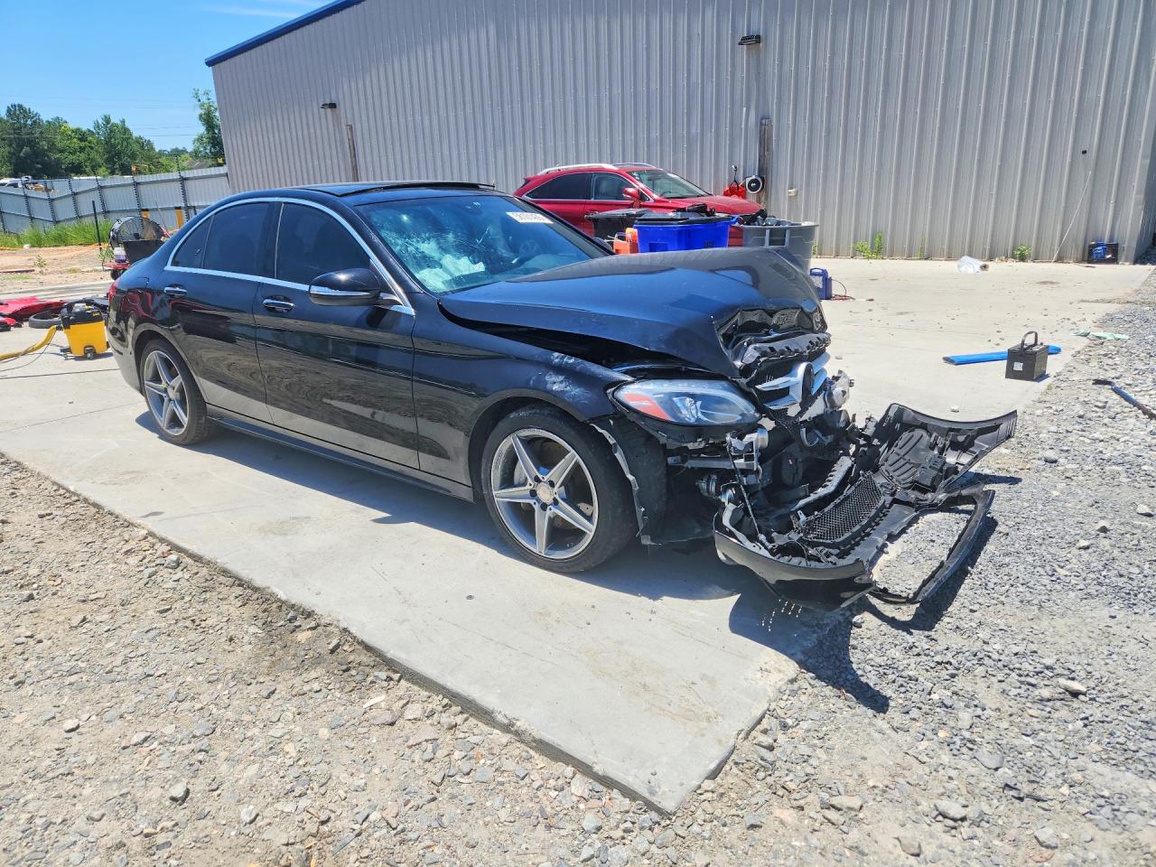 2015 Mercedes-benz C 300 Black vin: 55SWF4JB1FU063617