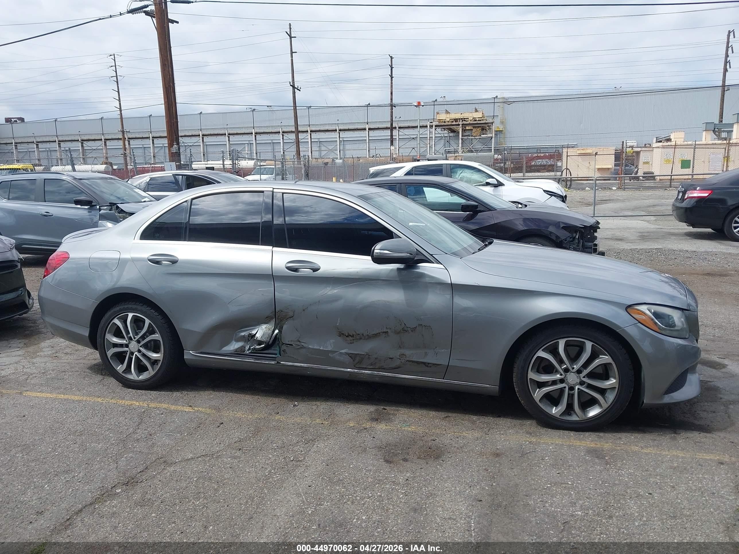 2015 Mercedes-benz C 300   Gray vin: 55SWF4JB1FU068235