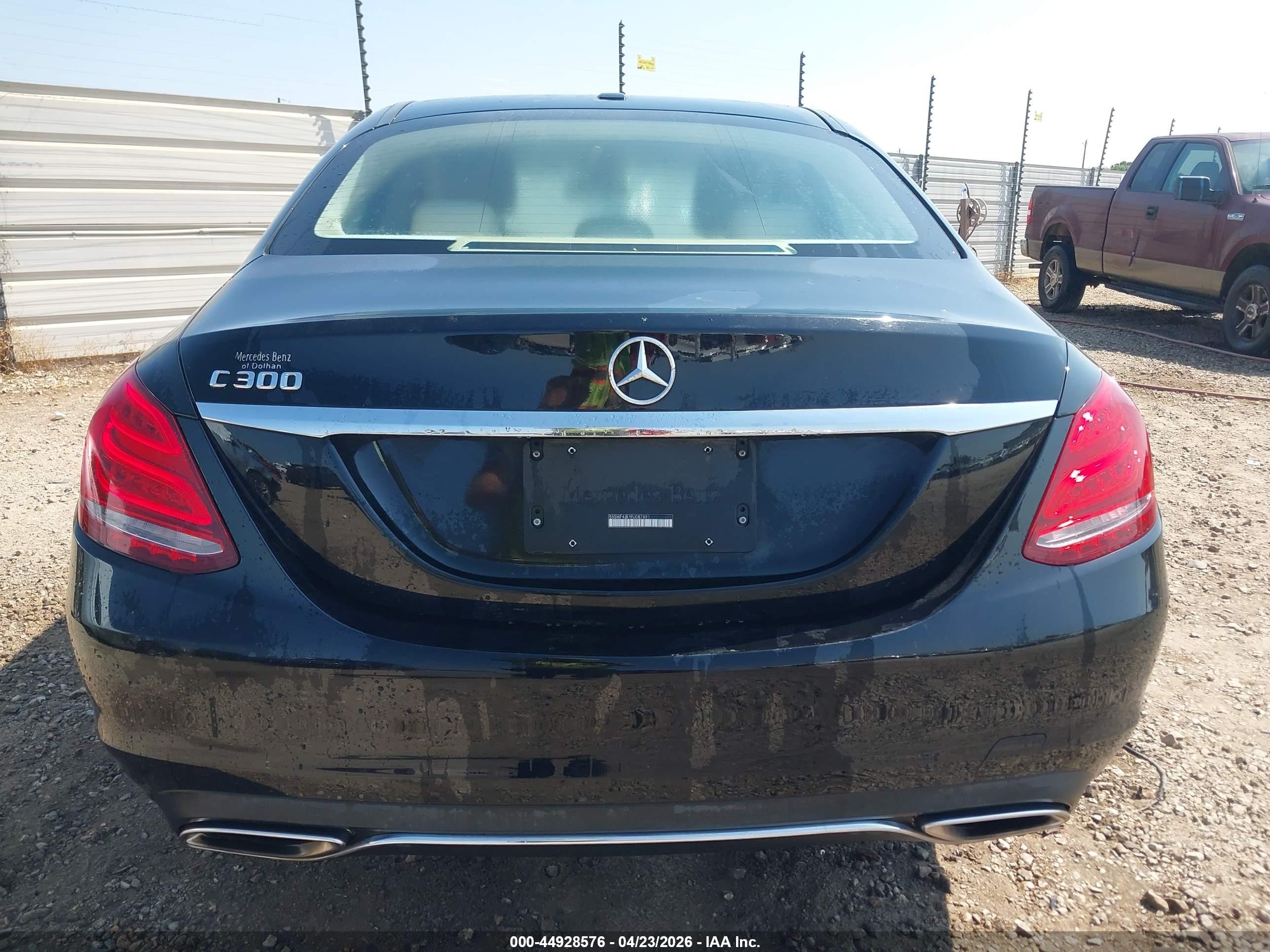 2015 Mercedes-benz C 300 Luxury Black vin: 55SWF4JB1FU087691