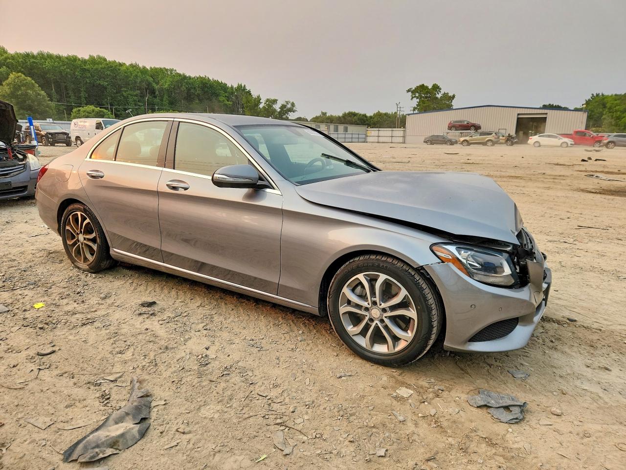 2015 Mercedes-benz C 300 Серый vin: 55SWF4JB1FU092499