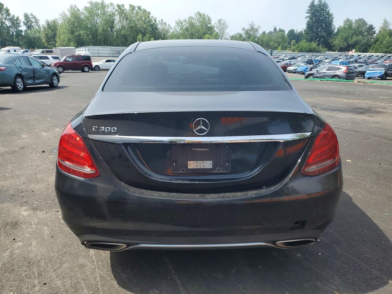 2015 Mercedes-benz C 300 Черный vin: 55SWF4JB2FU056966