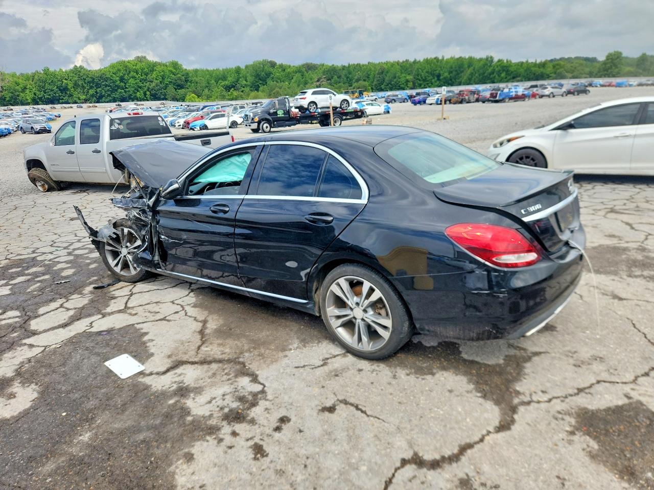 2015 Mercedes-benz C 300 Black vin: 55SWF4JB2FU057986